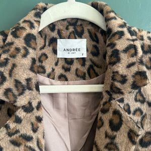 ANDRÉE by unit leopard print blazer